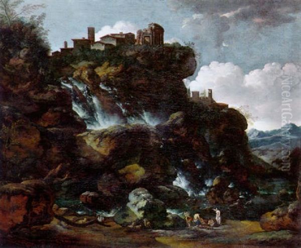 Felsige Landschaft, Hoch Oben Eine Tempelruine - view 1