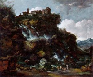 Felsige Landschaft, Hoch Oben Eine Tempelruine