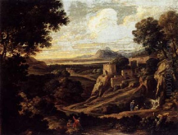 An Arcadian Landscape With Figures - view 1