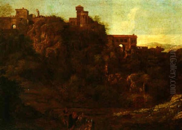 A View Of Tivoli With The Flight Into Egypt - view 1