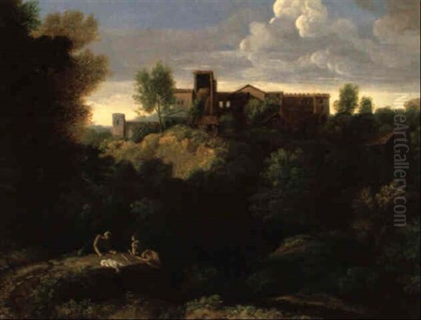 Ansicht Von Tivoli Mit Blick Auf Die Villa Des Maecenas - view 1