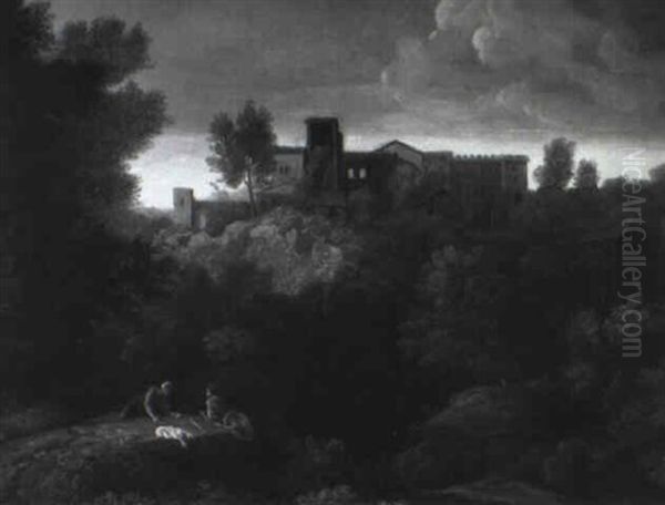 An Italianate Landscape With Ancient Romans Conversing - view 1