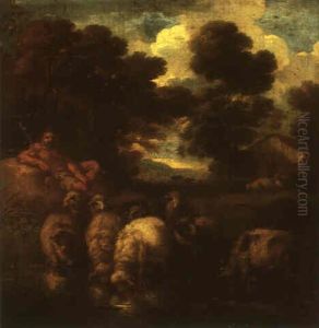 Landscape With A Shepherd And Sheep