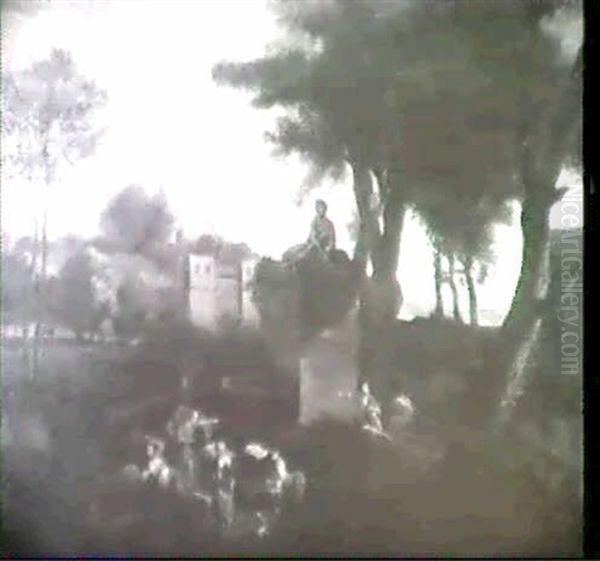 Bathers In An Arcadian Landscape - view 1
