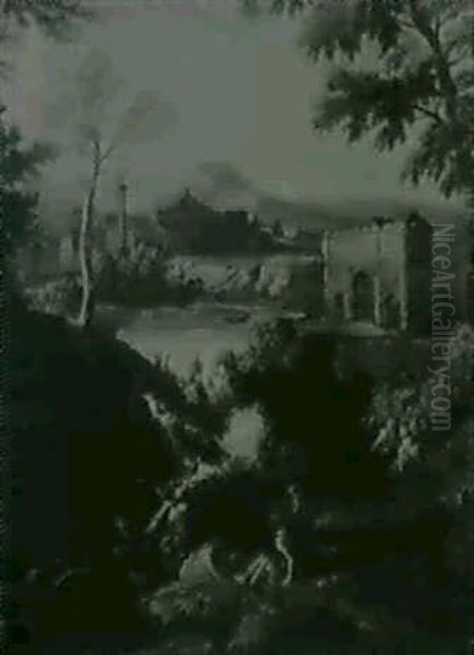 Bergers Dans Un Paysage A L'antique - view 1