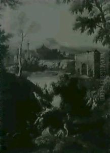 Bergers Dans Un Paysage A L'antique Bergers Dans Un Paysage A L'antique