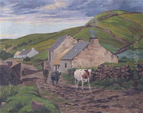A Village Street In Donegal - view 1