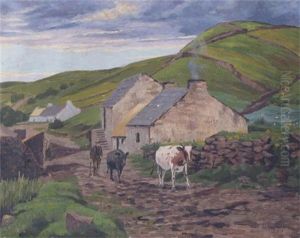 A Village Street In Donegal by Arthur Radclyffe Dugmore