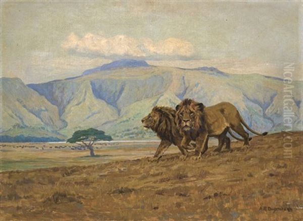 Lions In The Ngora Ngora Crater - view 1
