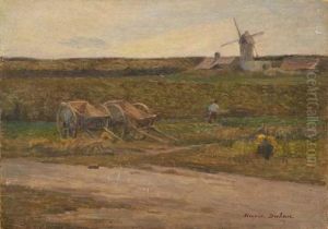 Paysage En Fin De Journee by Henri-Aime Duhem