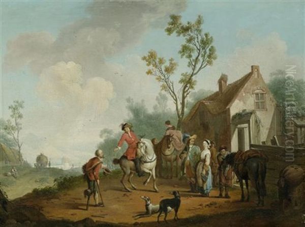 Der Bettler Vor Dem Wirtshaus - view 1
