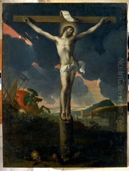 Le Christ En Croix Avec Saint Longin Surgissant - view 1