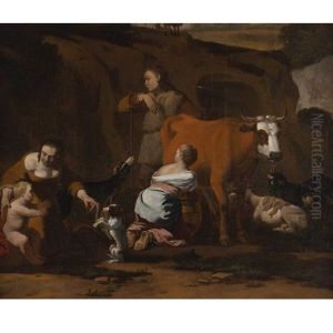 A Herdsman And His Family by Karel Dujardin