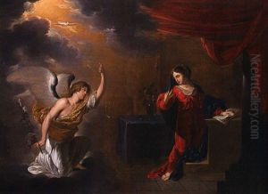 L'annonciation by Karel Dujardin
