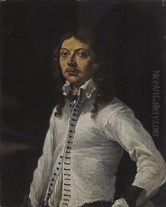 A Portrait Of A Gentleman, Aged 27, Wearing A White Shirt A Portrait Of A Gentleman, Aged 27, Wearing A White Shirt
