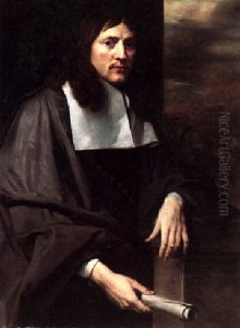 Portrait Of A Gentleman Holding A Scroll, With A Wooded Landscape Beyond