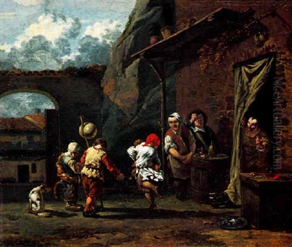 Petits Saltimbanques Devant L'auberge - view 1