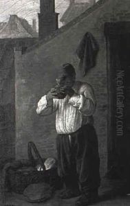 The Milk Drinker by Karel Dujardin