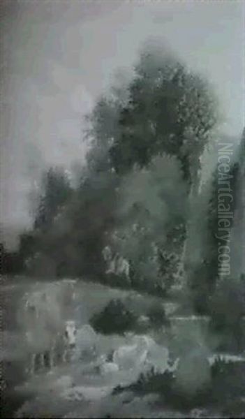 Reiter In Einer Landschaft Mit Vieh - view 1