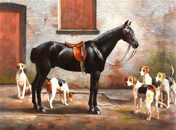Horse And Hounds - view 1