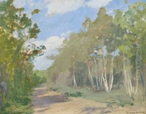 Allee Dans Un Sous-bois by Charles-Marie Dulac