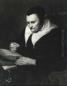 Portrait Of An Old Lady Reading