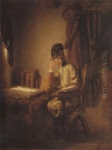 A Young Philosopher In His Study by Heyman Dullaert