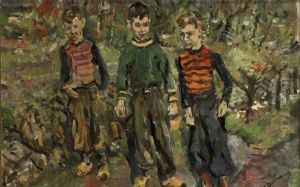 Three Friends by Erasmus Bernhard Van Dulmen Krumpelman
