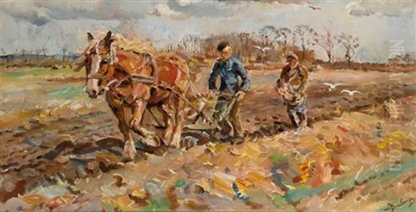 Ploegende En Zaaiende Boer - view 1