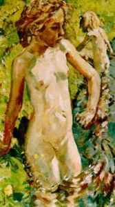 A Girl Swimming