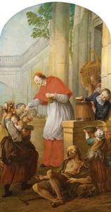 Saint Charles Borromee Donnant L'aumone Aux Pestiferes