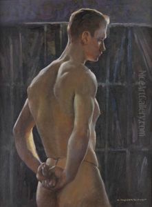 Male Nude Figure (study) by H. Boylston Dummer