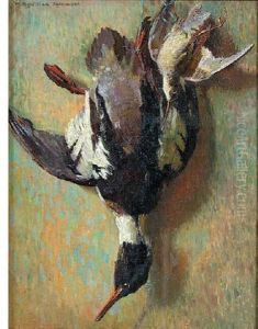 Merganser And Snipe by H. Boylston Dummer