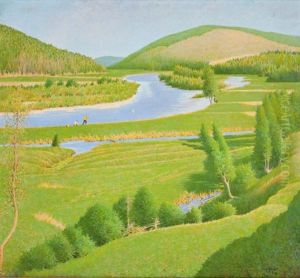 Salmon Fishing In The Margaree River, Cape Breton, Nova Scotia