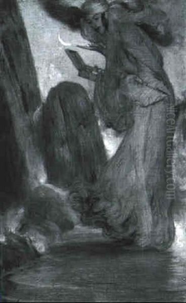 Woman Standing With Jewel Box - view 1