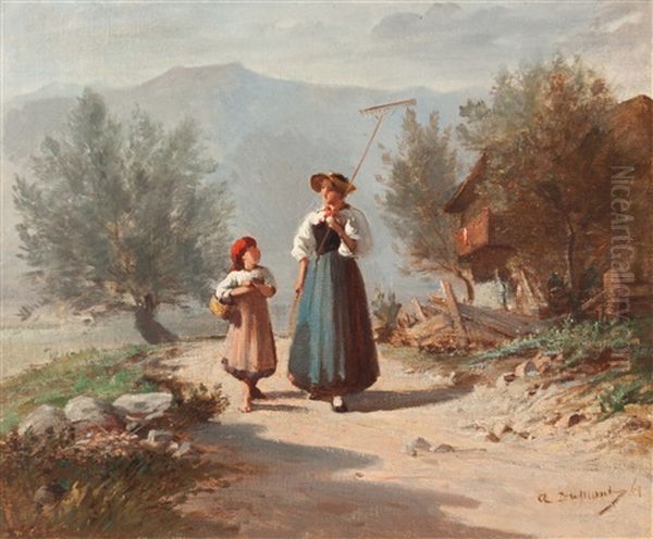 Sennerin Auf Dem Heimweg - view 1
