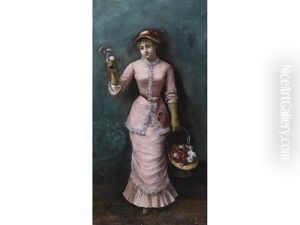 La Jeune Fleuriste by Henri Dumont