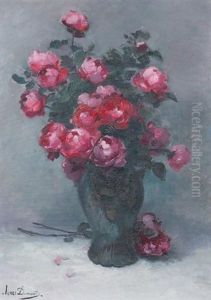 Bouquet De Pivoines by Henri Dumont