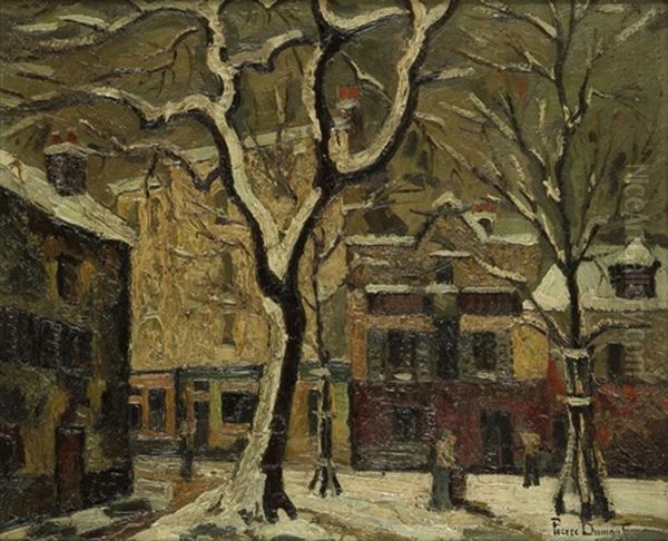 La Place Du Tertre Sous La Neige - view 1
