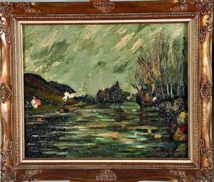 Bateau Sur La Seine by Pierre Dumont