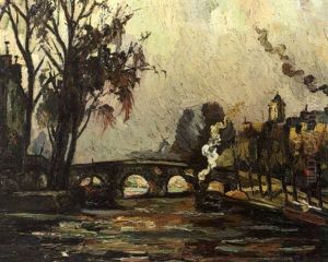 La Seine Au Pont-marie by Pierre Dumont