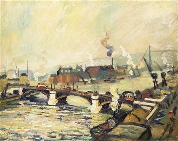 Pont Sur La Seine A Rouen - view 1