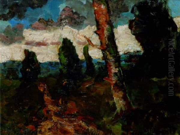 Paysage Aux Grands Arbres - view 1