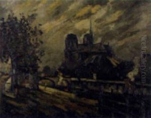 Notre Dame, Vue De La Rive Gauche, Paris