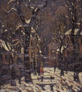 Place De Paris Enneigee by Pierre Dumont