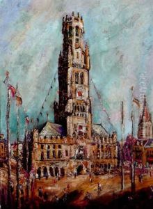 Le Beffroi De Bruges by Pierre Dumont