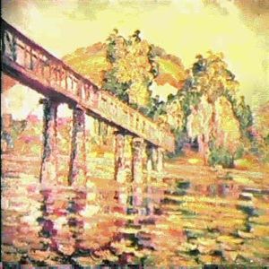 Pont Sur La Seine by Pierre Dumont
