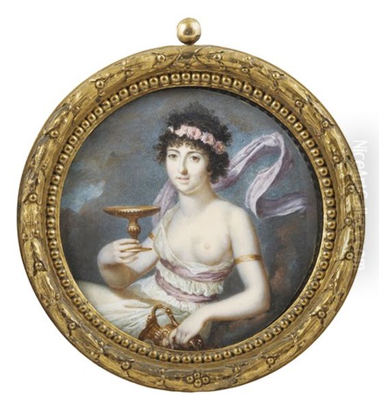 Portrait De Femme En Costume D'hebe, Tradionnellement Appelee Catherine-josephine Rafin, Dite Mademoiselle Duchesnois (1777-1835) - view 1