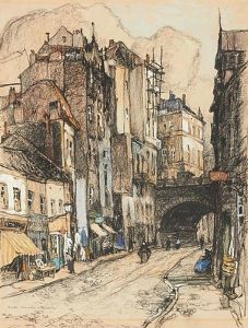 Vieille Chaussee A Bruxelles by Romeo Dumoulin