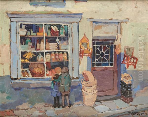 Enfants Revant Devant La Vitrine - view 1